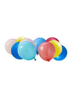 Flerfärgade Mini Ballonger 40x - 12 cm