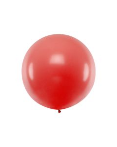 Stor pastell röd ballong - 1 meter