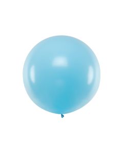 Stor Pastell Ljusblå Ballong - 1 Meter