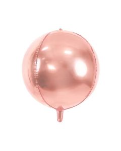 Metallisk Rose Gold Folieballong - 40 cm