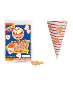 Popcorn festpaket 50x portioner allt inkluderat