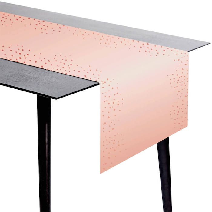 Bordsduk rosa - 240x40 cm