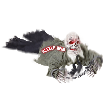 Krypande skelett sensor rörelse, ljud, ljus - 80 cm