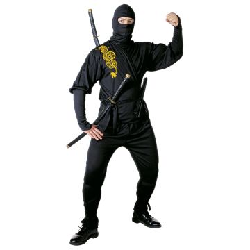 Traditionell ninja kostym för herrar