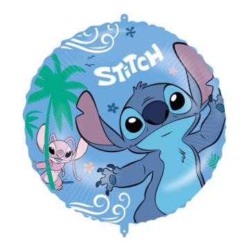 Stitch® och Angel folieballong - 45 cm