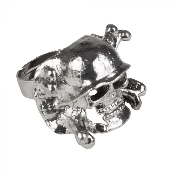 Kranie dødningehoved ring sæt 8x - onesize