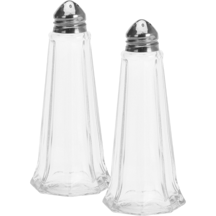 Salt og peber sæt i glas