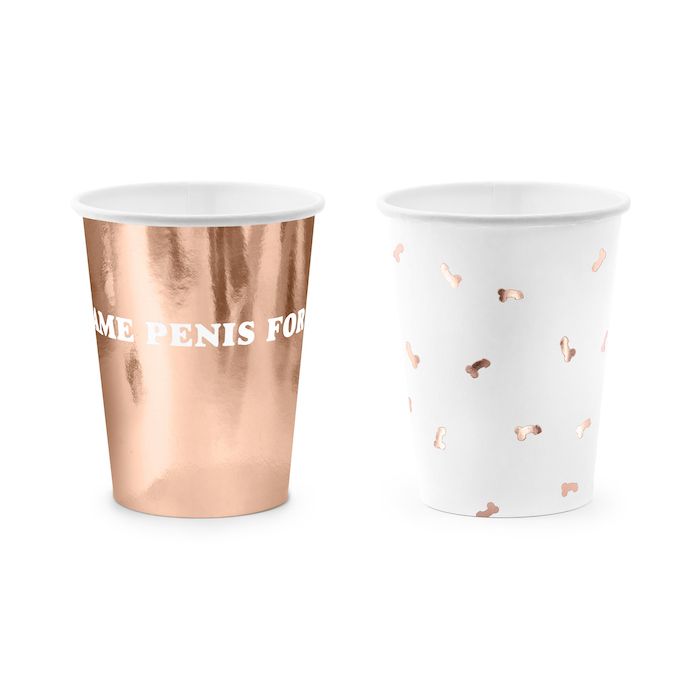 Rose Gold "Same Penis Forever" Pappersmugg - 220 ml