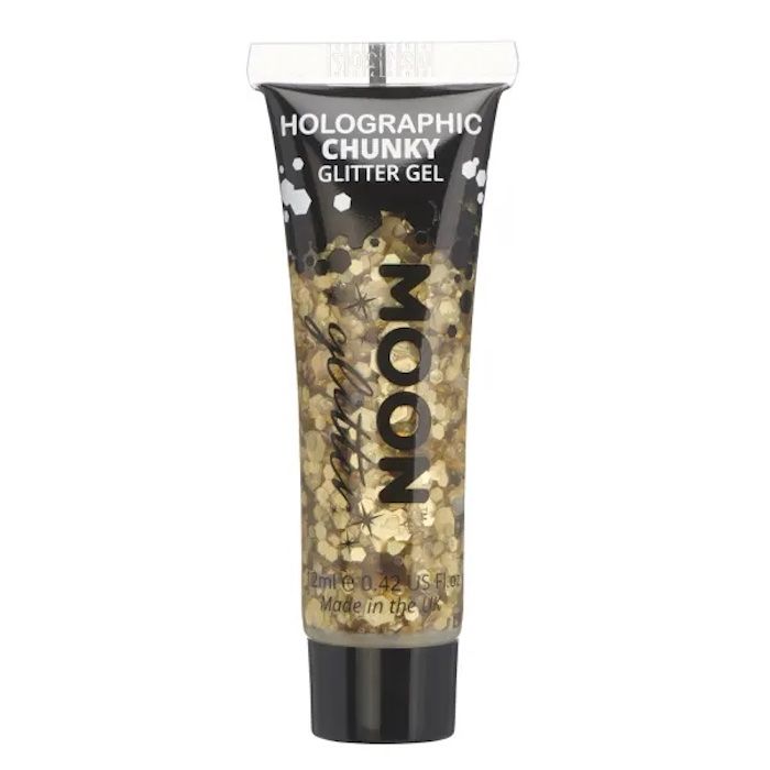 Holografisk Chunky Glitter Gel Guld - 12 ml