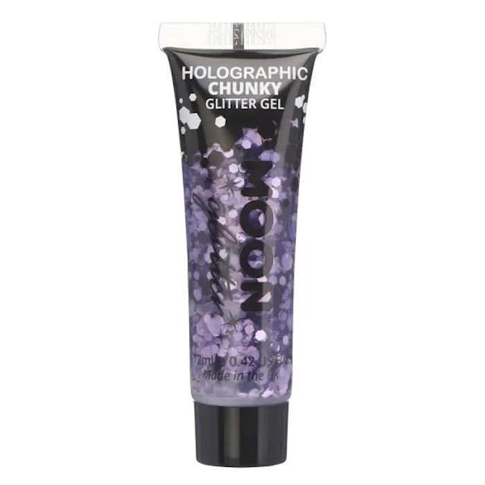 Holografisk Chunky Glitter Gel Lila - 12 ml