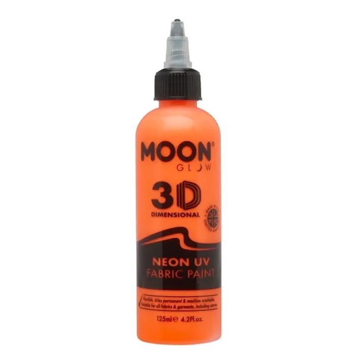 Neon UV Textilfärg Orange - 125 ml