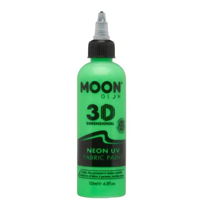 Neon UV Textilfärg Grön - 125 ml