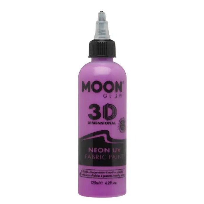 Neon UV Textilfärg Lila - 125 ml