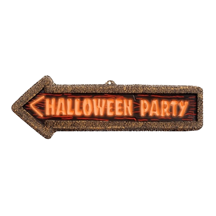 Neon Halloween Skylt - 56 x 17 cm