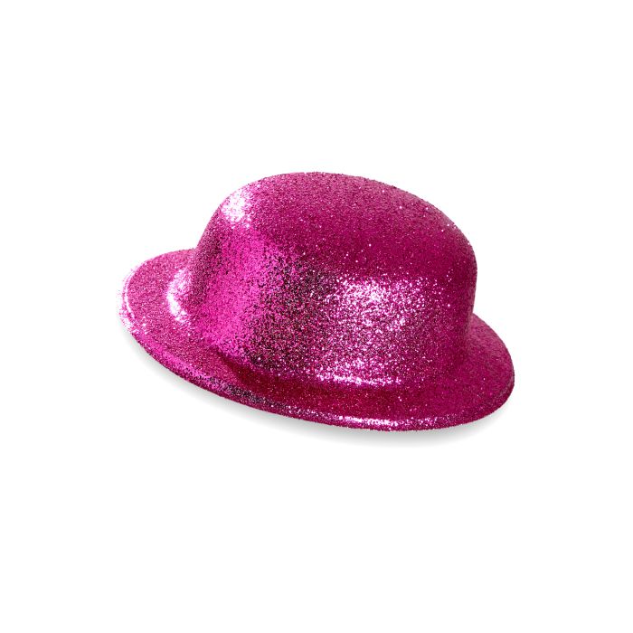 Bowlerhatt pink glitter