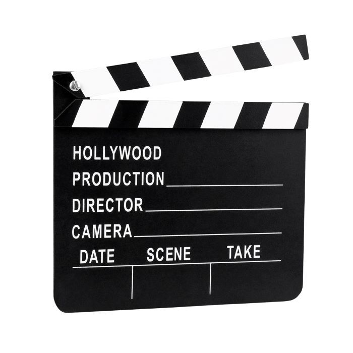 Hollywood filmklappa - 20x18 cm