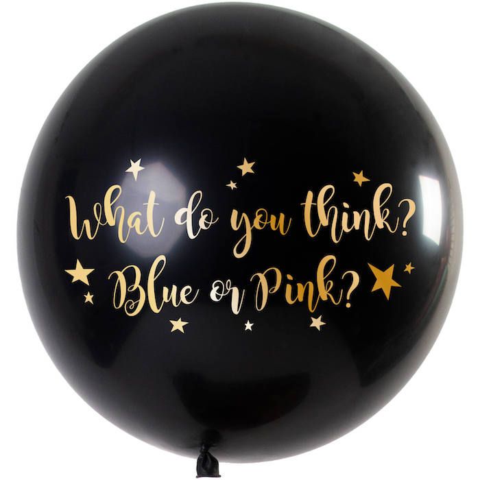 Gender Reveal Metallic Ballong Flicka - 90 cm