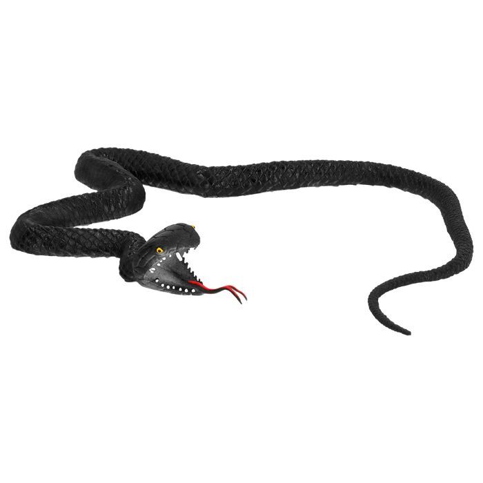 Svart gummislang - 75 cm