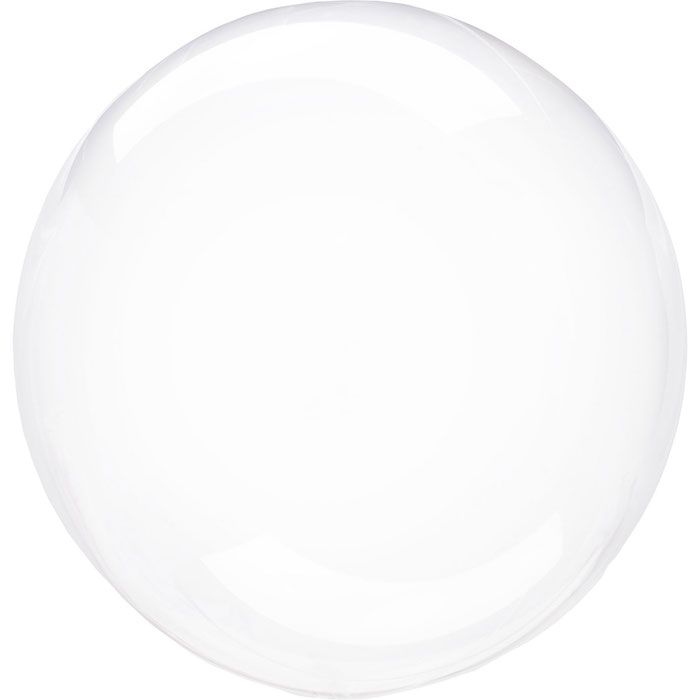 Transparent Kristall Klar Folie Ballong 40 cm