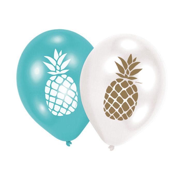 Ananas Ballonger 6x - 27,5 cm