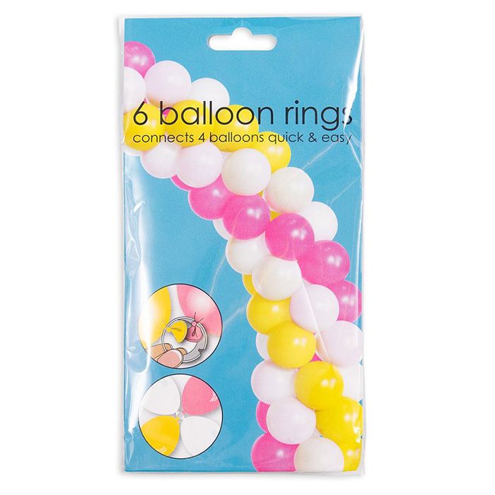 Ballong ringar 6x - 3 cm