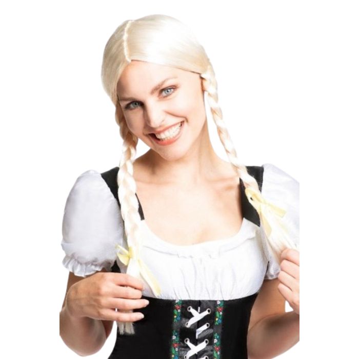 Oktoberfest parykk blond Heidi one-size