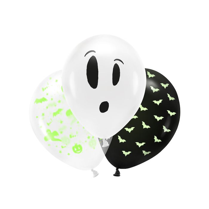 UV halloween ballonger - 3 st