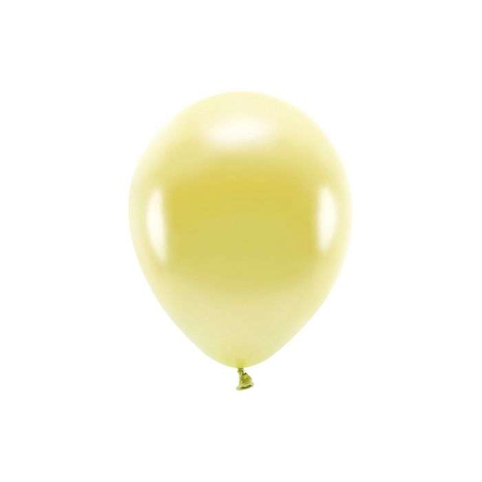 Metallic Ljusguld ballonger 10x - 26 cm 