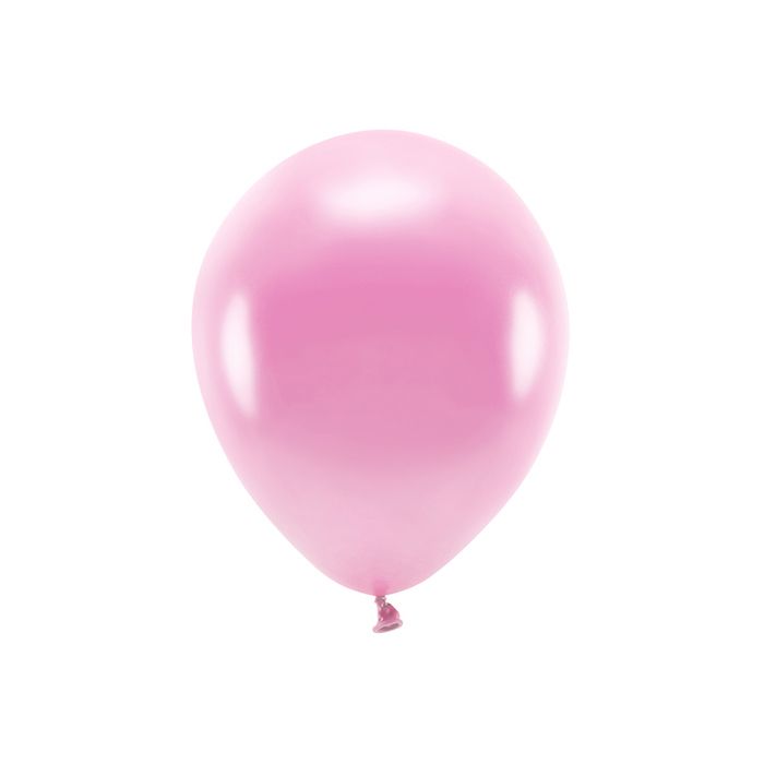 Metallic Rosa Ballonger 10x - 30 cm