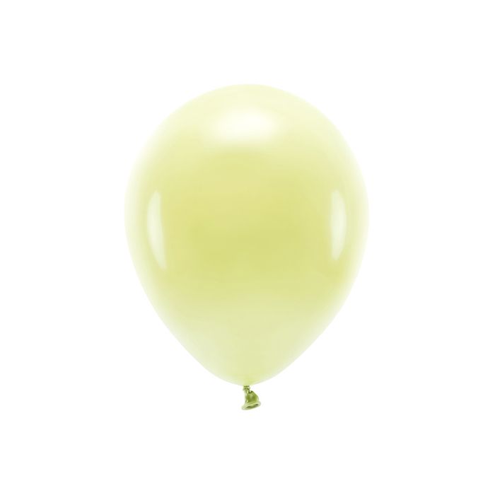 Pastell Ljusgula Ballonger 10x - 30 cm