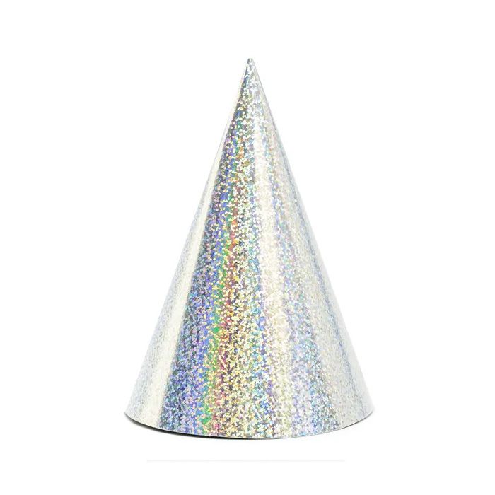 Holografisk Partyhatt 6x