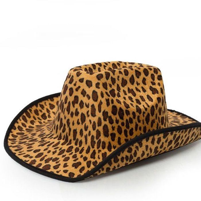 Leopard cowboy hatt