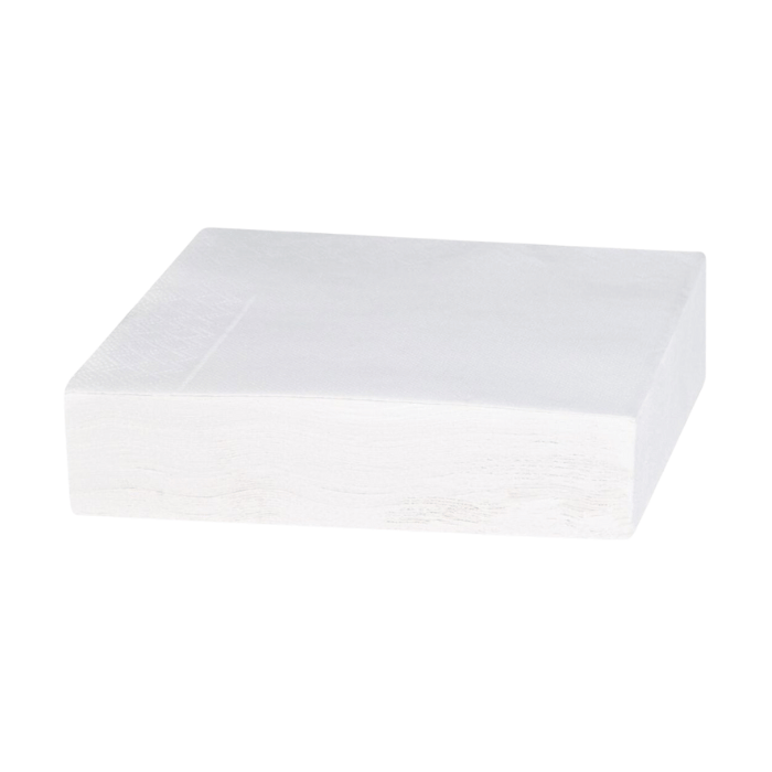 33x33 cm servietter 1000x hvide 2-lags