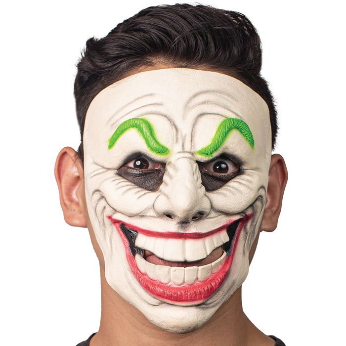 Läskig jester clownmask