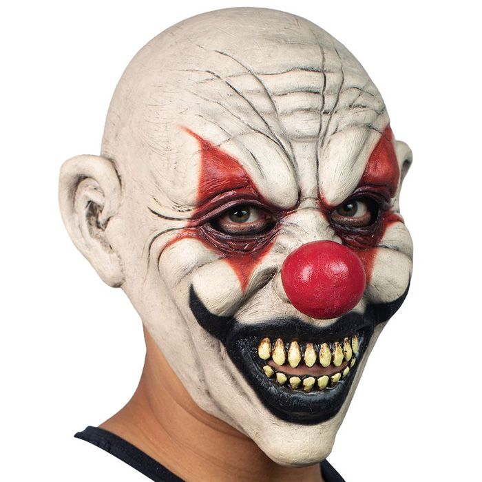 Läskig cirkus clownmask