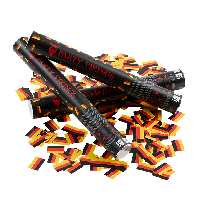 Tyskland konfettirör 40 cm PartyVikings Rektangulär konfetti 