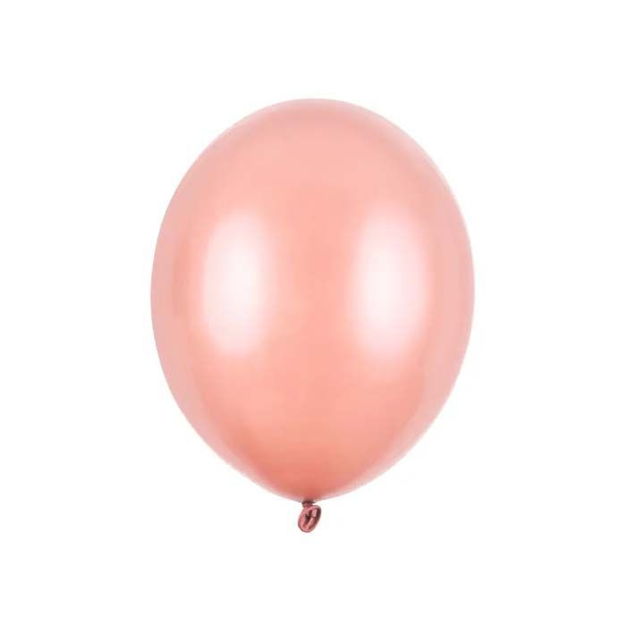 Ballonger i Matt Metallic Rose Gold 10x - 30 cm 