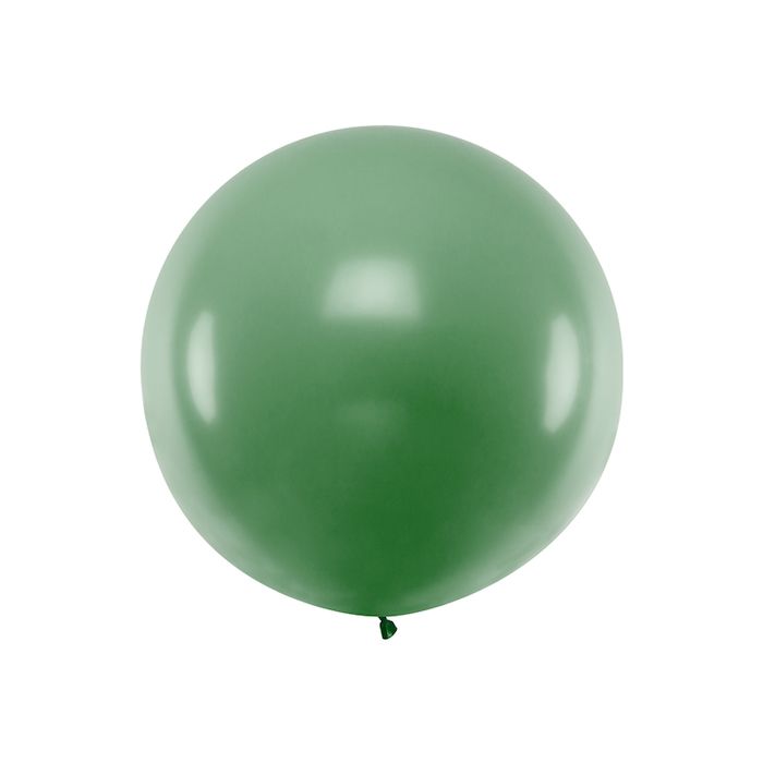 Stor mörkgrön ballong - 1 meter 