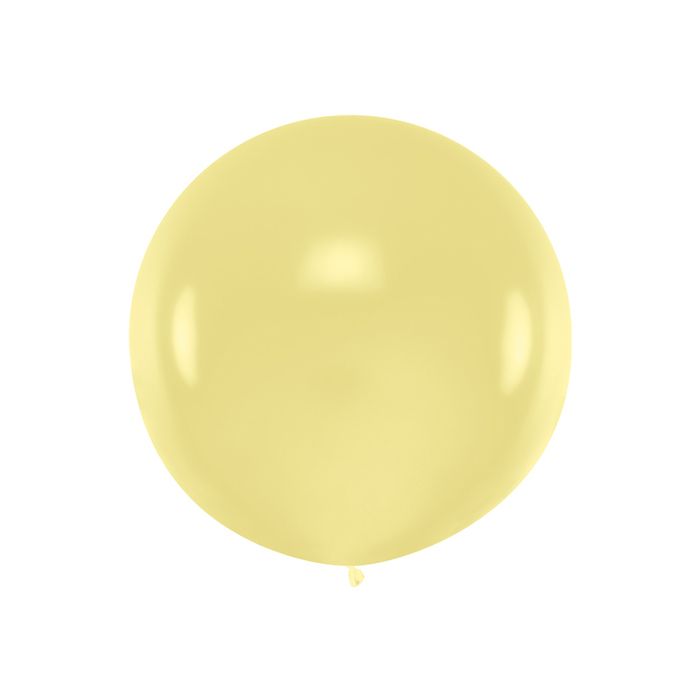 Stor Pastell Creme Ballong - 1 Meter