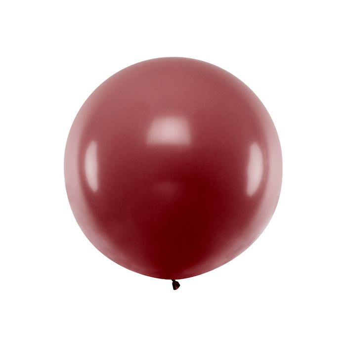 Stor Pastell Bordeaux Ballong - 1 Meter