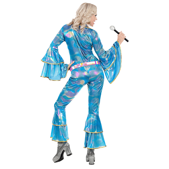 Blå disko kostume til kvinder