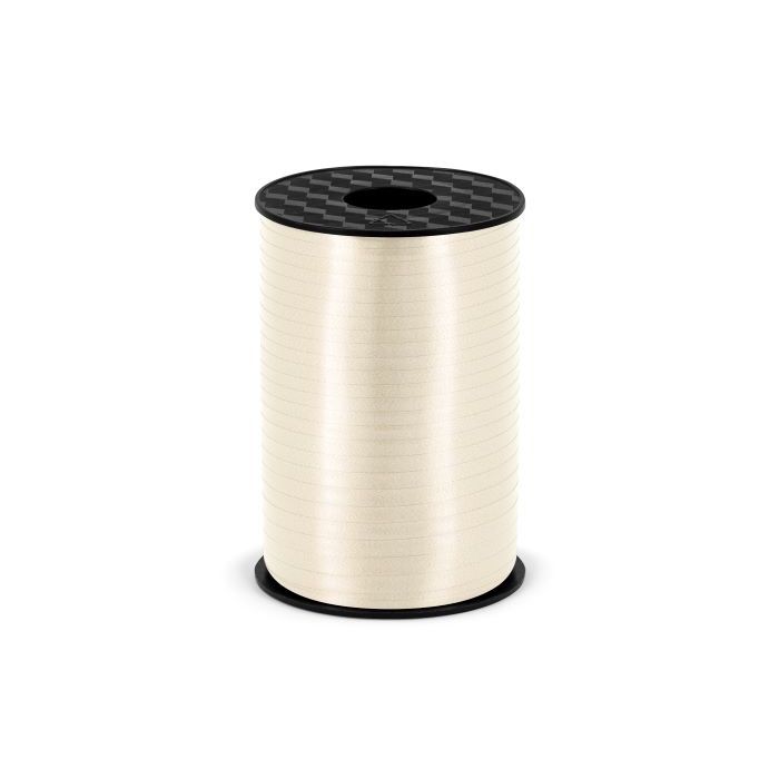 Creme vit plastband - 5 mm x 225 m