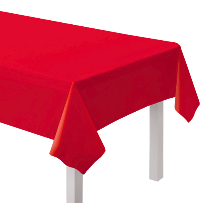 Rød papirs dug - 120x180 cm