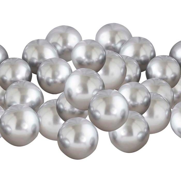 Silver Chrome Mini Ballonger 40x - 12 cm