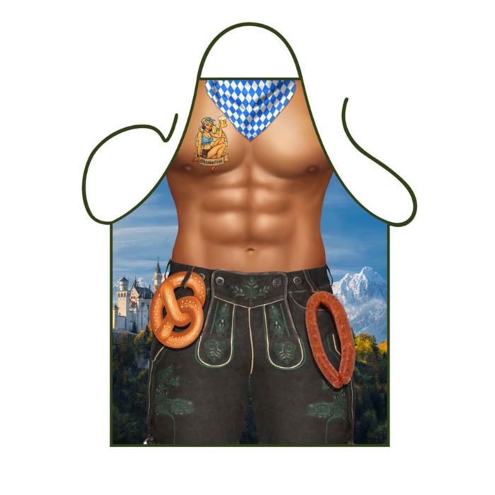 Oktoberfest man förkläde