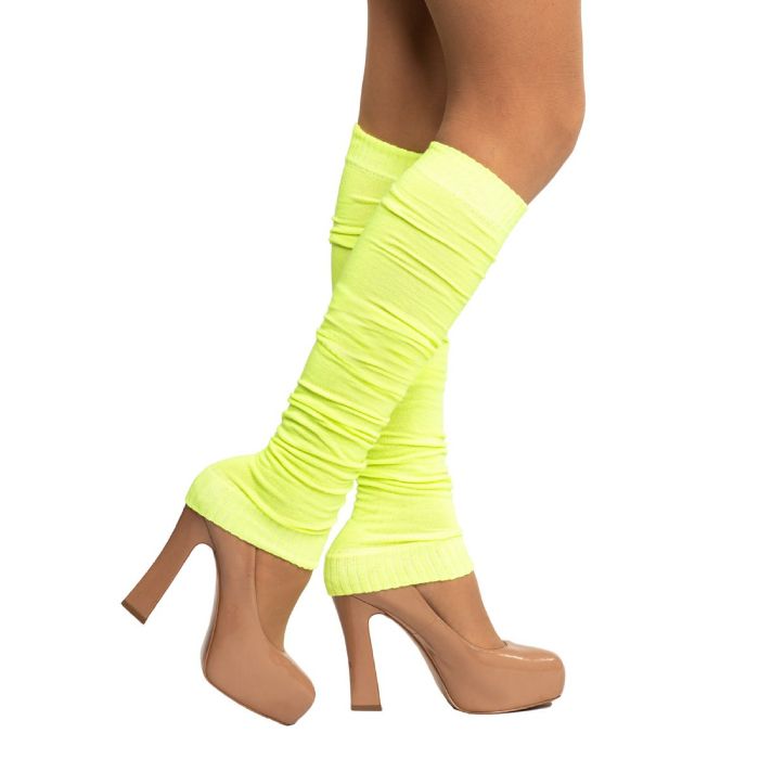 Benvärmare för kvinnor one-size neon gul