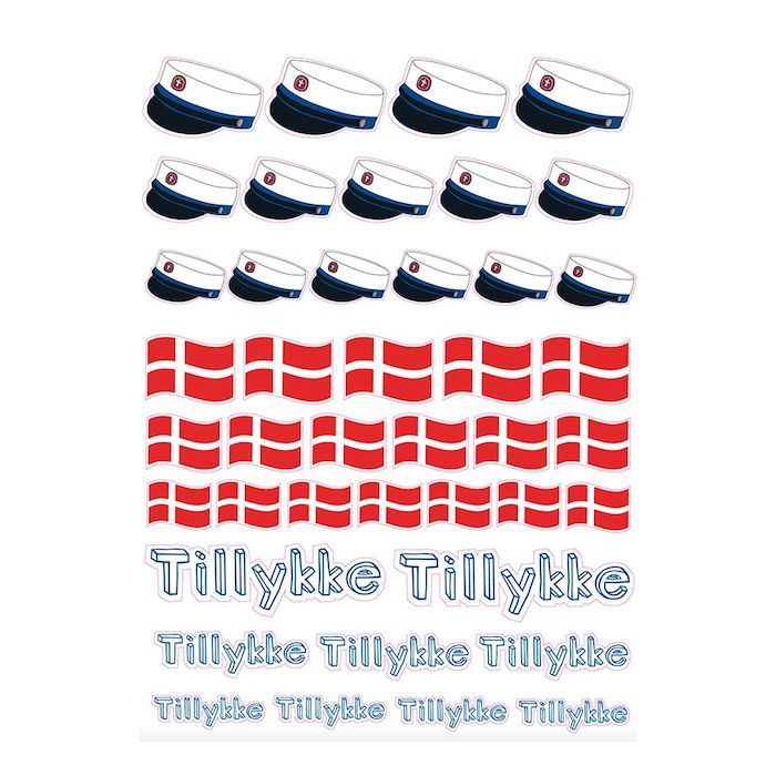 Student Klistermärken Blå