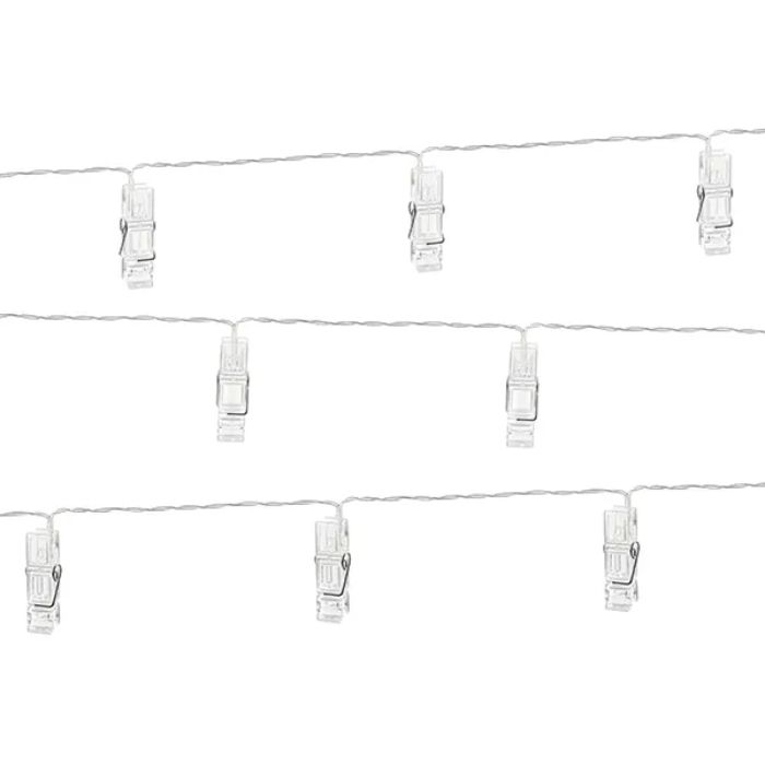 Fotoklemmer med LED lyskæde 1,4 m