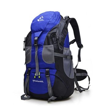 Ryggsäck 50 liter blå och svart