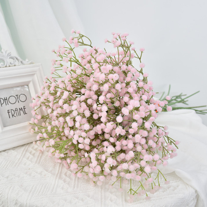 Artificiell blomma brudslöja rosa - 63 cm